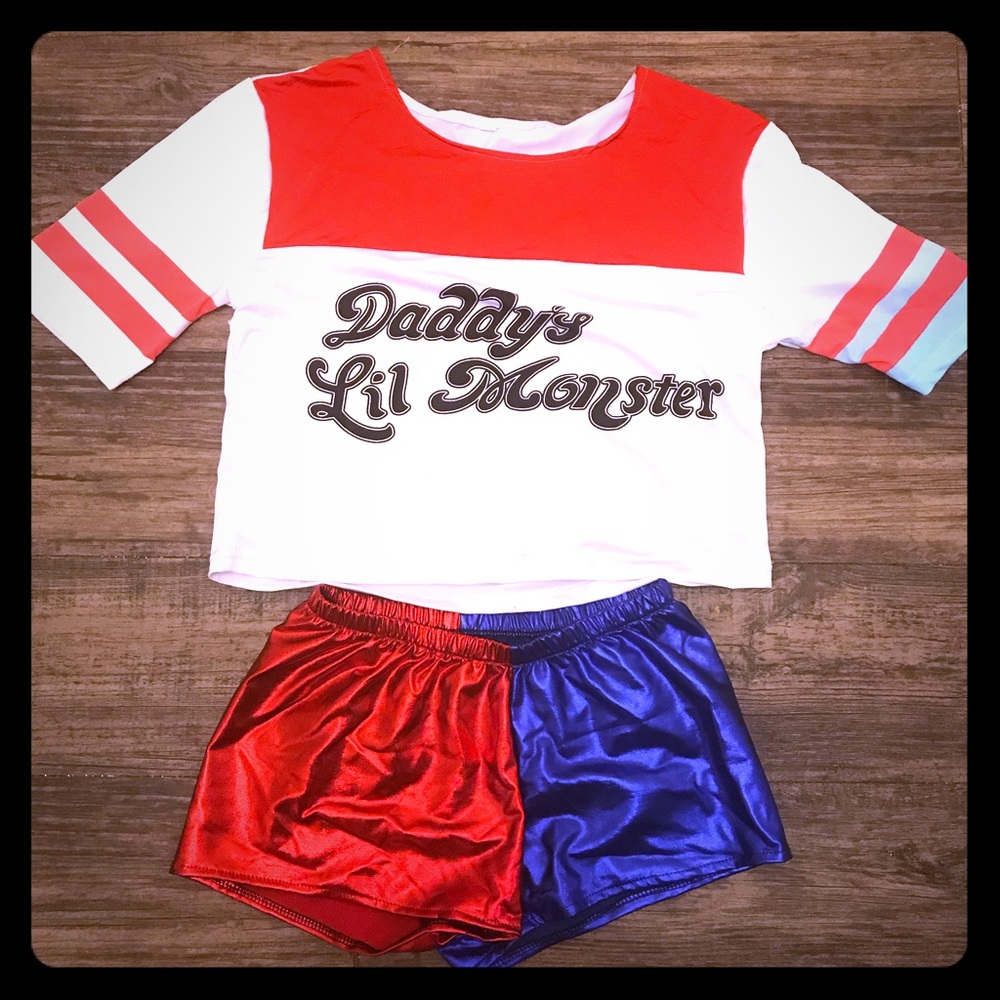 Girls Harley Quinn Suicide squad Costume 7/8